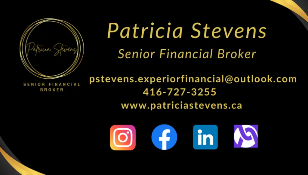 Patricia Stevens, Financial Advisor, business card