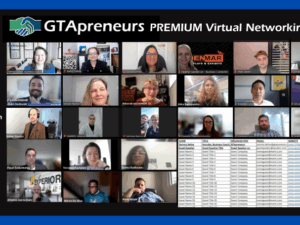 GTApreneurs August 13 Virtual Business Networking Event Toronto website